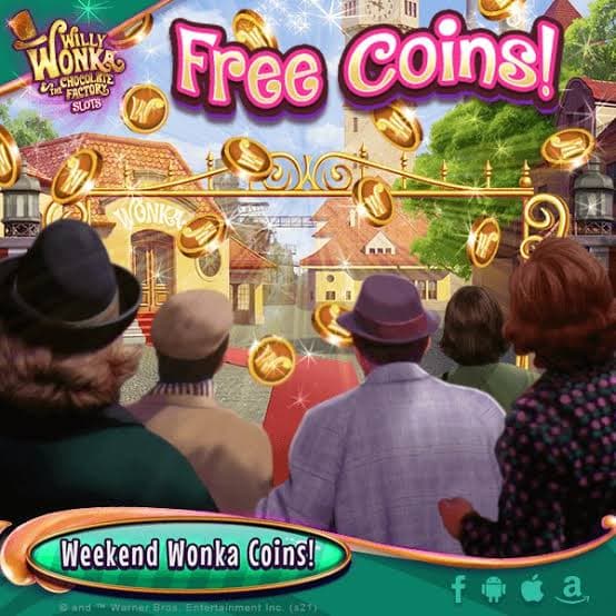 willy wonka free coins